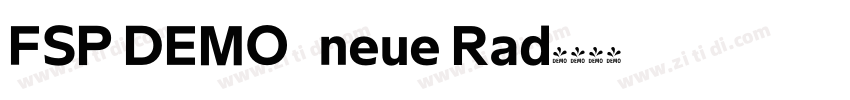 FSP DEMO   neue Rad字体转换